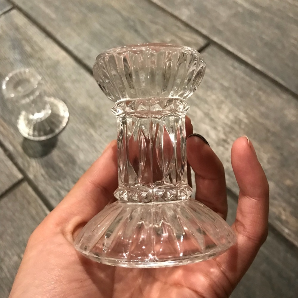 Pair of candle holders